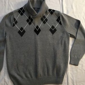 Joseph Abboud argyle design sweater size L